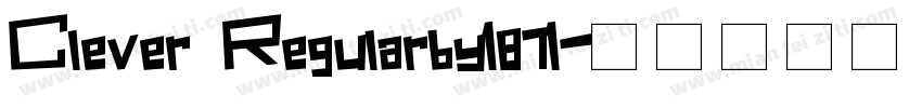 Clever Regularby1871字体转换
